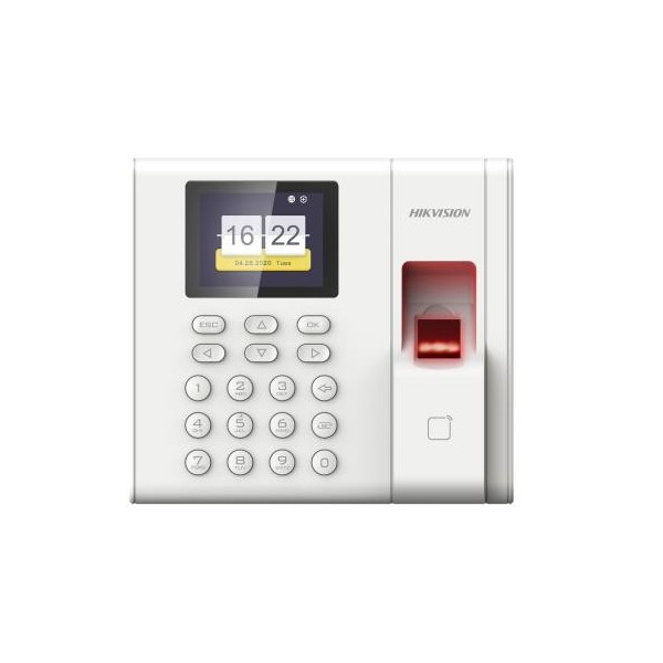 Controle de Acesso à Hikvision HIK-ACC-38 DS-K1A8503EF-B Controle de presença Horkvision. Pegada, cartão e teclado. Bateria