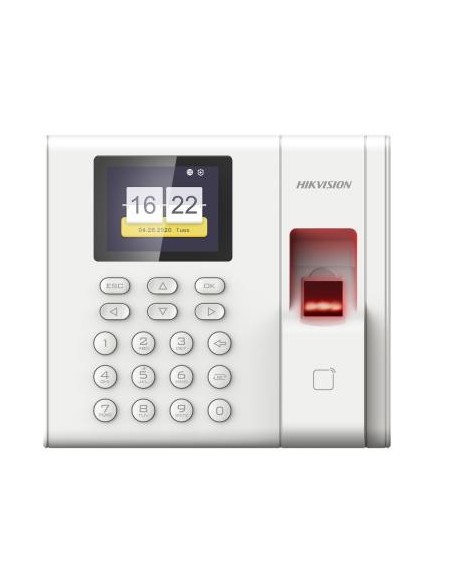 Acheter HIKVISION ACCESS CONTROL HIK-ACC-38 Contrôle de présence Hikvision. Empreinte digitale, carte EM et clavier. Avec batter