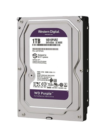 Comprar WESTERN DIGITAL WESTERN-2 Disco Duro de 1 Tb ( 1024 Gb ) Western Digital Purple. WD11PURZ