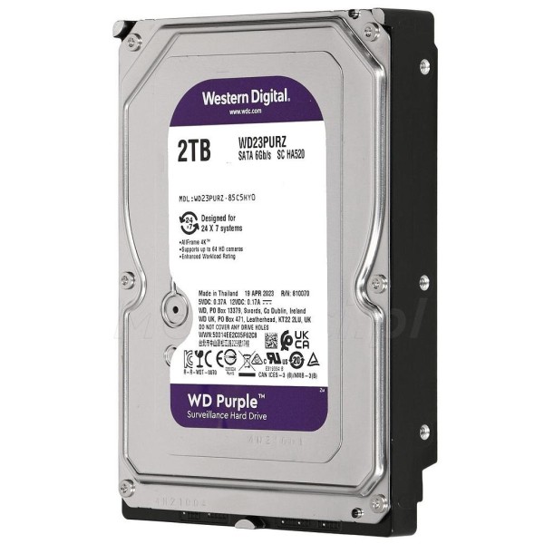 Comprar WESTERN DIGITAL WESTERN-3 Disco Duro de 2 Tb ( 2048 Gb ) Western Digital Purple. WD23PURZ