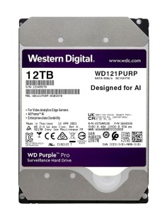 Ocidental Digital Ocidental-47 WD121Purp Vigilância de vídeo de disco rígido especial 12TB