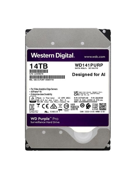 Comprar WESTERN DIGITAL WESTERN-48 Disco Duro WD Purple Pro 14TB Especial Seguridad WD142PURP