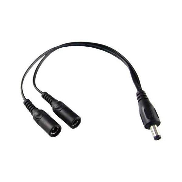 Kaufen BYSECUR BYSECUR-109 Stromverteiler für Überwachungskameras – 1 Standard-Stecker-Eingang (männlich) – 2 Buchsen-Ausgänge (