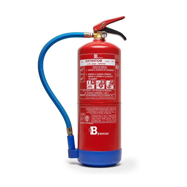 Comprar BYSECUR BYSECUR-367 Extintor De Agua AG 6LT AFFF con base de plástico VU-6-PPA