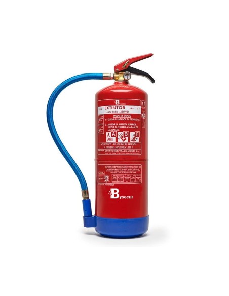 Comprar BYSECUR BYSECUR-367 Extintor De Agua AG 6LT AFFF con base de plástico VU-6-PPA