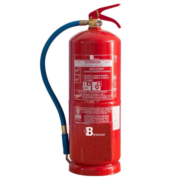 BYSECUR BYSECUR-368 VU-9-aff água extintor AG 9LT AFF com base de plástico