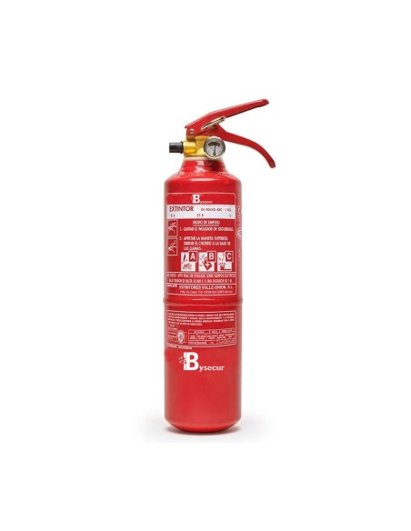Kaufen BYSECUR BYSECUR-371 ABC-Trockenchemie-Pulverlöscher 1 kg mit Kunststoffhalterung