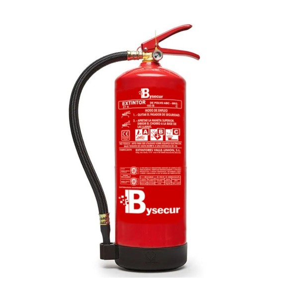 Kaufen BYSECUR BYSECUR-373 ABC-Trockenpulver-Feuerlöscher 6 kg mit Kunststoffhalterung