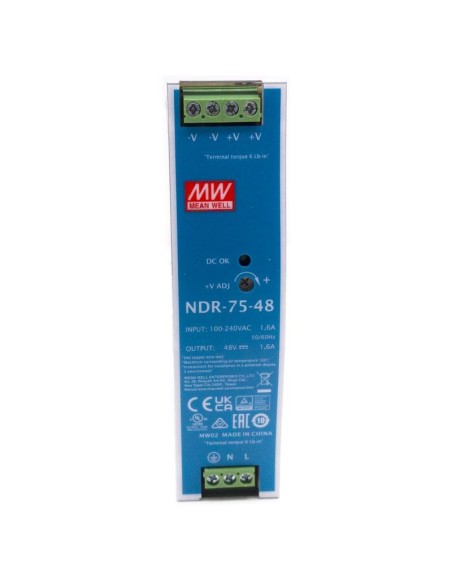 Comprar HIKVISION TRANSMISION AND DISPLAY HIK-T&D-196 Fuente Alimentación conmutada AC/DC (PSU) Carril DIN 75W NDR-75-48