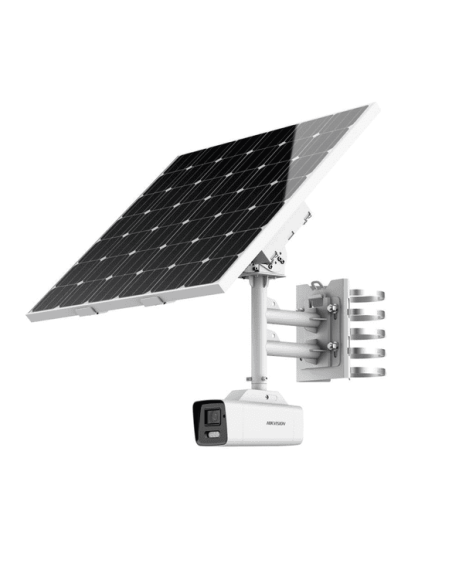 Hikvision Solutions Hik-Sol-974 DS-2xS6A46G1-IZS / C36S80 (2.8-12mm) Kit Camera Bullet 4MP 2,8-12 mm com energia solar 4G