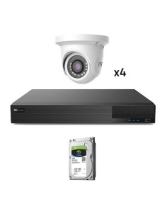 TVT TVT-125 KIT_TVT_1080_1 KIT CCTV 4 Câmeras Preconfigured Dome Tvt 1080p