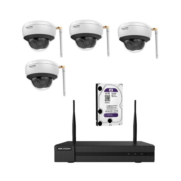 Comprar HIKVISION VALUE HIK-VALUE-131 Kit de 4 cámaras domo IP WIFI + NVR + 1 HDD 1Tb KIT DOMO IP WIFI