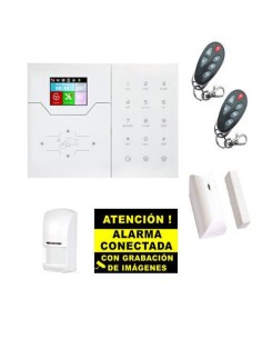 Bysecur alarmes bysecur-alarm-26 BSC02298 Kit de alarme Bysecur IP / GSM. Central + 1 PIR + 1 contato magnético + 2 controles