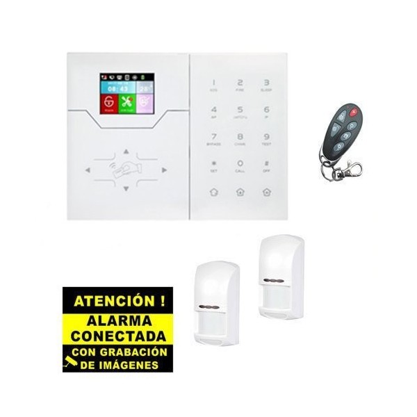 Bysecur alarmes bysecur-alarm-27 BSC02292 Kit de alarme Bysecur IP / GSM. Central + 2 Pir + Comando