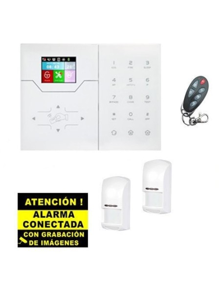 Bysecur alarmes bysecur-alarm-27 BSC02292 Kit de alarme Bysecur IP / GSM. Central + 2 Pir + Comando