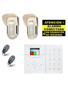 Acheter BYSECUR ALARMS BYSECUR-ALARM-28 Kit d’alarme Bysecur IP / GSM. Centrale + 2 détecteurs volumétriques d’extérieur + 2 tél