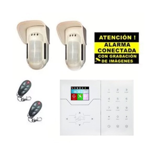 Comprar BYSECUR ALARMS BYSECUR-ALARM-28 Kit de Alarma Bysecur IP / GSM. Central + 2 Volumétricos de exterior + 2 Mandos BSC02296