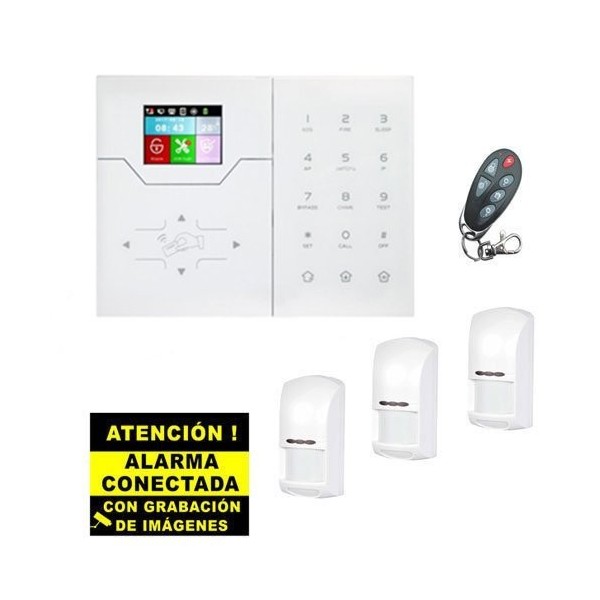 Acheter BYSECUR ALARMS BYSECUR-ALARM-29 Kit d’alarme Bysecur IP / GSM. Centrale + 3 PIR + télécommande
