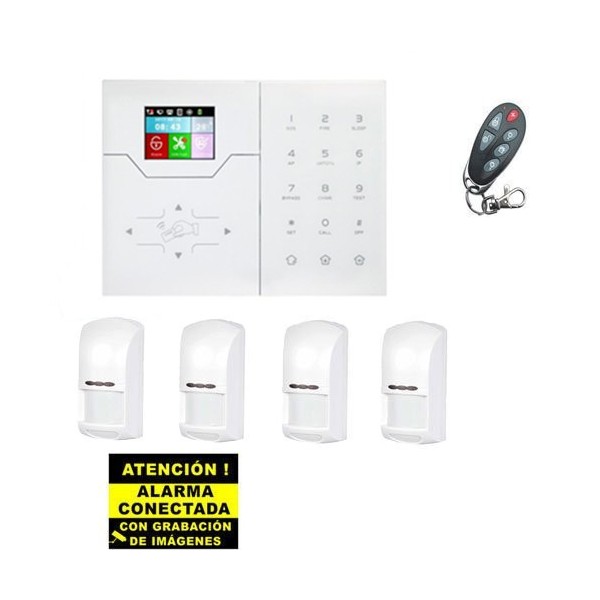 Bysecur Alarmes Bysecur-Alarme-30 Bsc02294 Kit de Alarme Bysecur IP / GSM. Central + 4 Pir + Comando