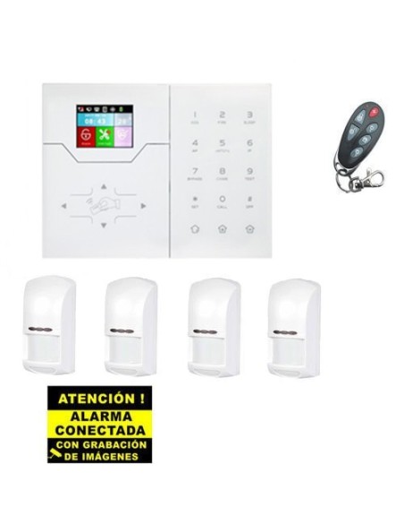 Comprar BYSECUR ALARMS BYSECUR-ALARM-30 Kit de Alarma Bysecur IP / GSM. Central + 4 PIR + Mando BSC02294