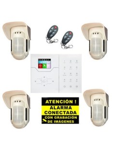 Acheter BYSECUR ALARMS BYSECUR-ALARM-31 Kit d’alarme Bysecur IP / GSM. Centrale + 4 détecteurs volumétriques extérieurs + 2 télé
