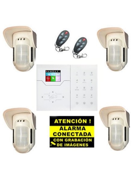 Comprar BYSECUR ALARMS BYSECUR-ALARM-31 Kit de Alarma Bysecur IP / GSM. Central + 4 Volumétricos de exterior + 2 Mandos BSC02297