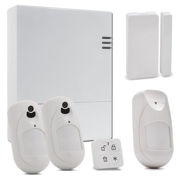 Acheter RISCO RISCO-247 Kit LightSYS Air avec module 4G + 2 détecteurs eyeWAVE avec caméra + détecteur iWAVE + contact + télécom