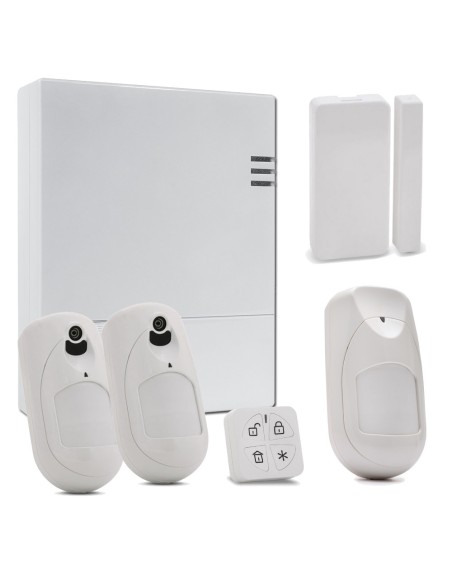 Comprar RISCO RISCO-247 Kit de LightSYS Air con módulo 4G + 2 x Detector eyeWAVE con Cámara + Detector iWAVE + Contacto + Mando 