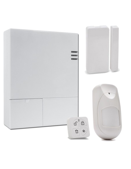 Acheter RISCO RISCO-291 Kit LightSYS Air avec module 4G + Télécommande Panda + Détecteur iWAVE anti-animaux/PIR sans fil + C