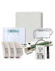 Comprar RISCO RISCO-95 Kit LightSYS de Adecuación a Grado 3 Placa + Teclado táctil + Módulo GSM 2G + 3 Detectores + Fuente + Caj