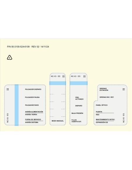 Comprar KIDDE KIDDE-741 Kit Plantilla de idiomas - Portugués para Panel de incendios convencional y extinción - 3 zonas NC-PX3-L
