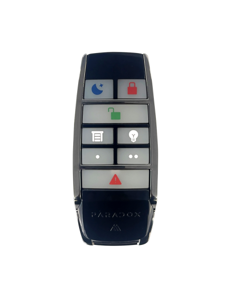 Paradox Paradox-263 REM28M-XX7 Controle Remoto Controle de 8 Botões Sem Fio Preto Bidirectional
