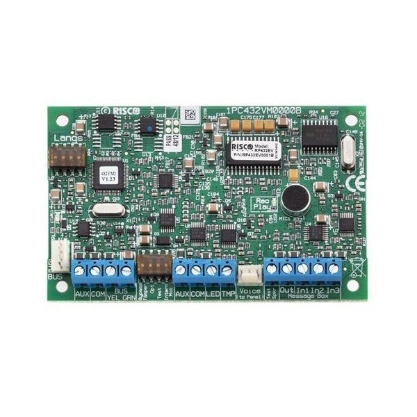 Risco Risco-115 RP432EV0001C Multilíngue Módulo de Voz Digital Grau 3 para Lightsys Risco