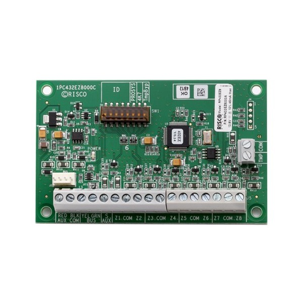 Acheter RISCO RISCO-120 Module d’extension de 8 zones filaires conventionnelles Grade 3 pour LightSYS+, LightSYS et ProSYS Plus