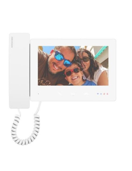 comprar HIKVISION INTERCOM HIK-INTERCOM-235 Monitor interior para videoportero 2 hilos HD con auricular de mano Wifi Color Blanc