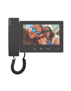 comprar HIKVISION INTERCOM HIK-INTERCOM-234 Monitor interior para videoportero 2 hilos HD con auricular de mano Wifi Color Negro
