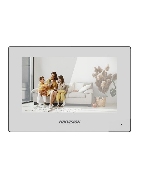Hikvision Intercom Hik-Intercom-54 DS-KH6320-WTE1-W Monitor Interior Monitor Video Player Toque 7 "1024 × 600 White WiFi 8CH Ala