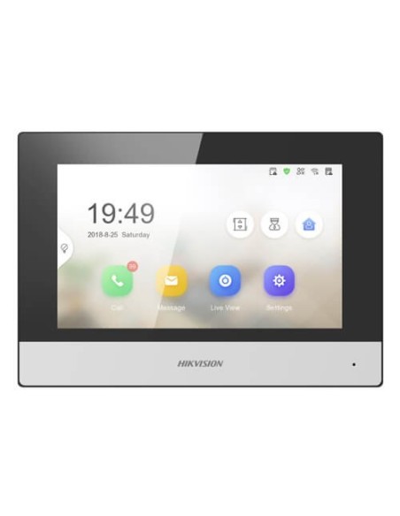 Hikvision Intercom Hik-Intercom-Intercom-145 DS-KH6320Y-WTE2 Monitor para pagamento de vídeo Estação Interior 2 Tópicos 7 "Série