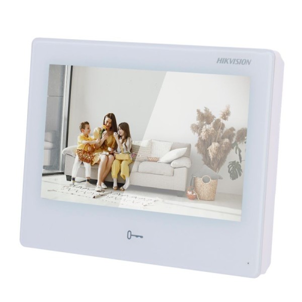 Comprar HIKVISION INTERCOM HIK-INTERCOM-56 Monitor videoportero interior Android WiFi TFT 7" Blanco Audio bidireccional TCP/IP M
