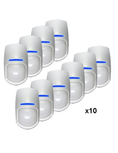Comprar HIKVISION ALARMS HIK-ALARM-177 Pack de 10 detectores PIR Doble Tecnología Pyronix KX15DTAM 10xKX15DTAM