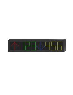 Hikvision Solutions Hik-Sol-676 DS-TVL121-6-5D LED Display Estacionamento Interno 7 Cores Única linha 2 Direct