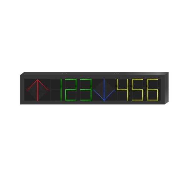 Acheter HIKVISION SOLUTIONS HIK-SOL-676 Écran LED d’information Parking intérieur 7 couleurs Ligne unique 2 directions 6 d