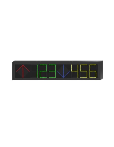 Hikvision Solutions Hik-Sol-676 DS-TVL121-6-5D LED Display Estacionamento Interno 7 Cores Única linha 2 Direct