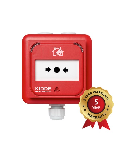 Comprar KIDDE KIDDE-599 Pulsador analógico de alarma de incendios rojo con aislador incorporado KE-DM3110R-IP