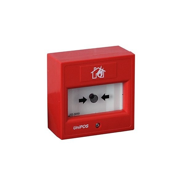 Comprar UNIPOS UNIPOS-18 Pulsador de alarma de Incendio Rearmable Convencional Unipos FD3050
