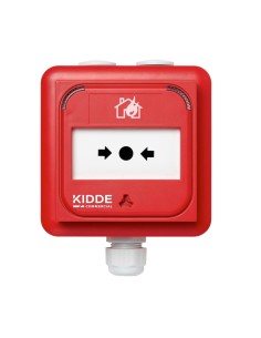 Comprar KIDDE KIDDE-586 Pulsador manual alarma incendios rojo IP67 Exterior Resistencia 560 Ω NC-MC-IP-560-R