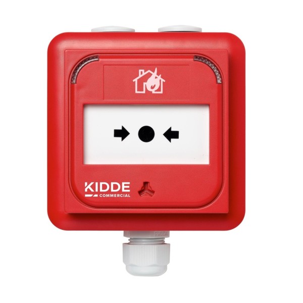 Comprar KIDDE KIDDE-586 Pulsador manual alarma incendios rojo IP67 Exterior Resistencia 560 Ω NC-MC-IP-560-R
