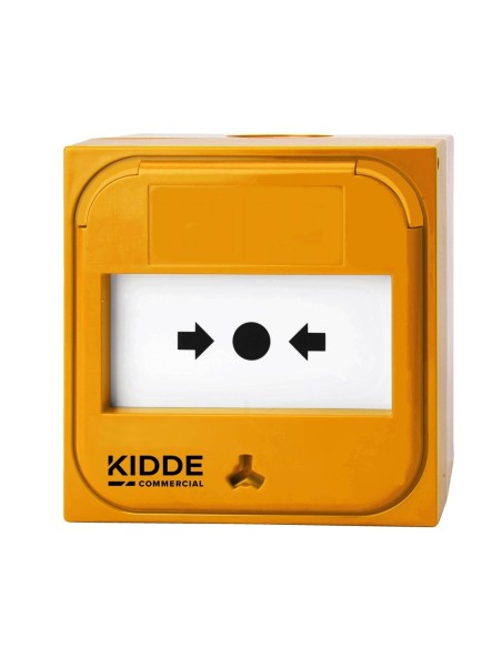 Comprar KIDDE KIDDE-579 Pulsador manual para el control de sistemas de emergencia amarillo para aplicaciones de montaje empotrad