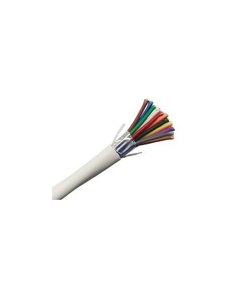 Comprar BYSECUR BYSECUR-179 Rollo 100m de cable flexible 12 hilos apantallado libre halógenos (12x0,22 AL/M HF) BSC21548
