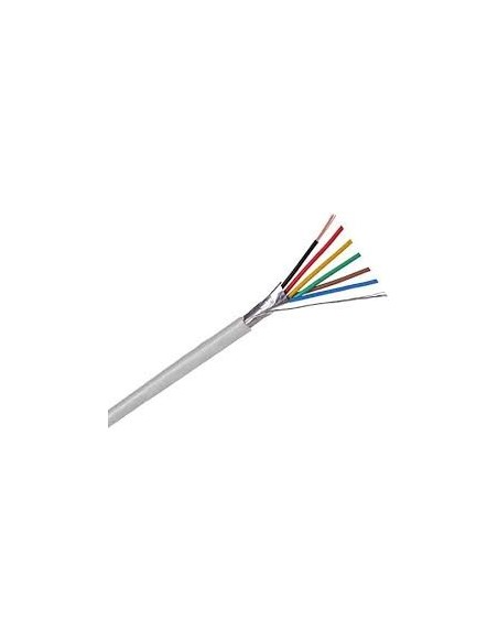 Acheter BYSECUR BYSECUR-180 Rouleau de 100 m de câble flexible 4+2 fils blindé sans halogènes (AL/M 4x0,22+2x0,75 HF)